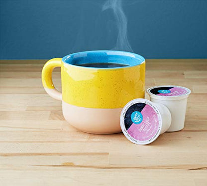 Amazon Brand - Happy Belly Medium Roast Coffee Pods, Donut Style, Compatible with Keurig 2.0 K-Cup Brewers, 100 Count-UPStoxs