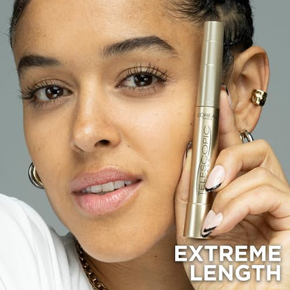 L'Oreal Paris Makeup Telescopic Original Lengthening Mascara, Black, 0.27 Fl Oz (1 Count)-UPStoxs