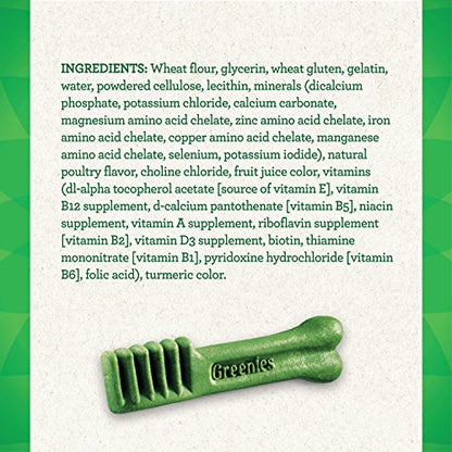 Greenies Original Petite Natural Dental Care Dog Treats, 36 oz. Pack (60 Treats)-UPStoxs