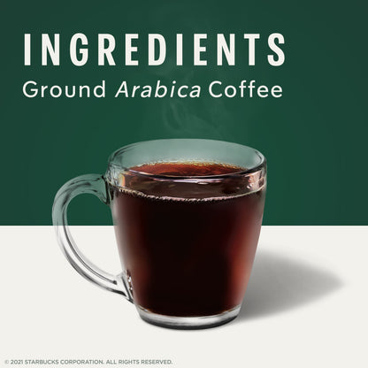 Starbucks K-Cup Coffee Pods, Dark Roast Coffee, French Roast for Keurig Brewers, 100% Arabica, 4 boxes (96 pods total)-UPStoxs