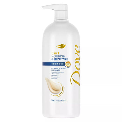 Dove Nourish & Restore 5-in-1 Conditioner, 33.8 fl. oz.